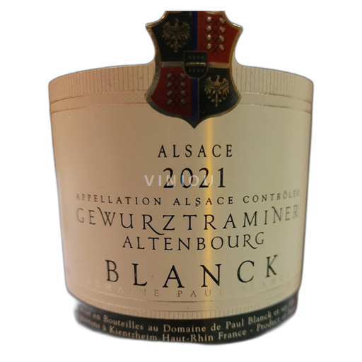 Alsace Gewurztraminer Domaine Paul Blanck Altenbourg 2021
