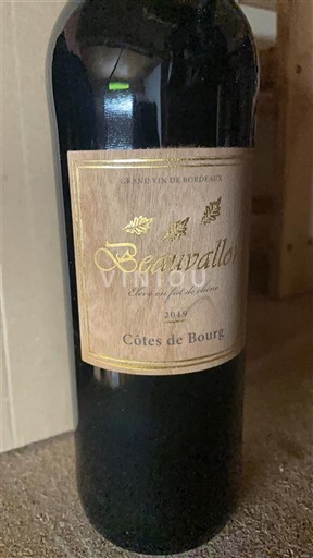 Bordeaux Côtes-de-bourg Beauvallon 2019