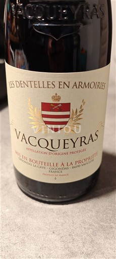 Valea Ronului Vacqueyras Les Dentelles en Armoiries Nemilésimat