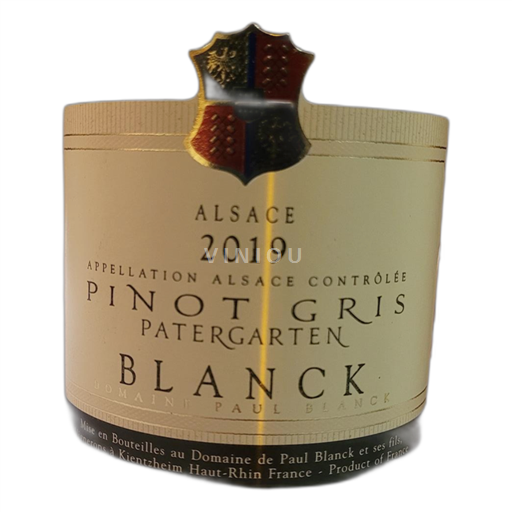 Alsace Pinot Grå Domaine Paul Blanck Patergarten 2019