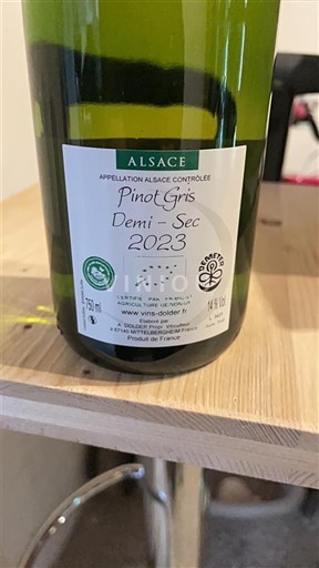 Alsace Domaine Dolder Pinot gris 2023