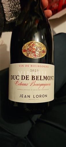 Bourgogne Bourgognebackar Jean Loron Duc de Belmont 2023