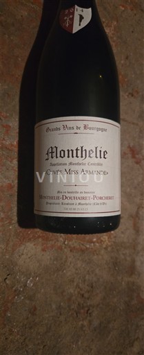 Burgundy Monthélie Monthelie-Douhairet-Porcheret Miss Armande 2014