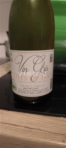 Lorena Côtes-de-toul Domaine Claude Vosgien Vin Gris Não Sazonado