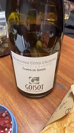 Burgundija Bourgogne Côtes d'Auxerre Goisot Corps de Garde 2022