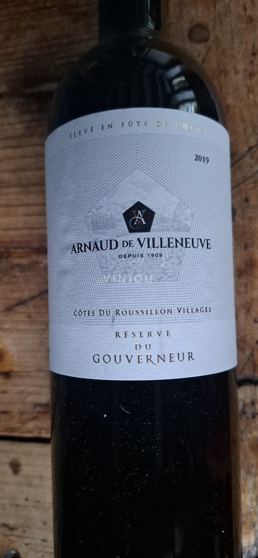 Roussillon Côtes du Roussillon Villages Arnaud De Villeneuve - Reserve Du Gouverneur 2019
