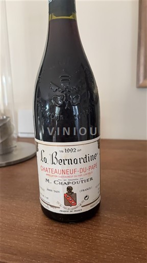 Thung lũng Rhône Châteauneuf-du-pape M. Chapoutier La Bernardine 1992