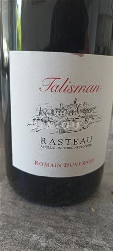 Vale do Ródano Rasteau Romain Duvernay Talisman Não Sazonado