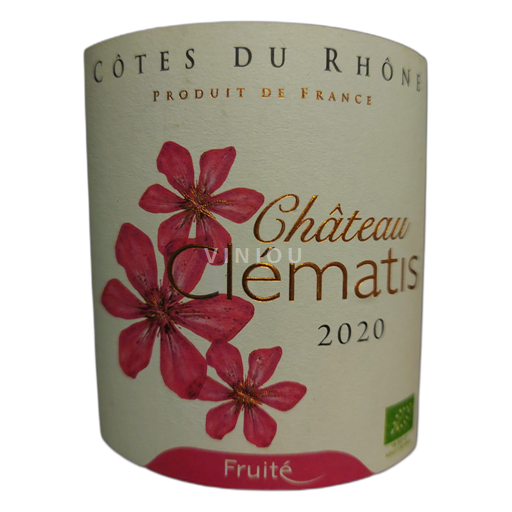 Thung lũng Rhône Côtes-du-rhône Château Clématis Fruité 2020