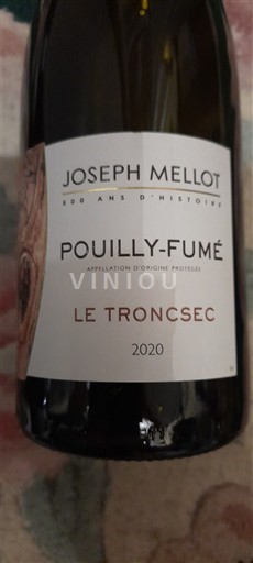 Údolí Loiry Pouilly-fumé Joseph Mellot Le Tronsec 2020