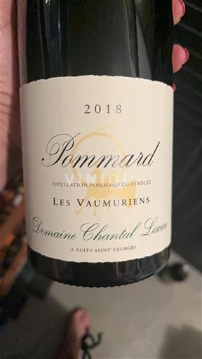 Borgoña Pommard Domaine Chantal Lescure Les Vaumuriens 2018