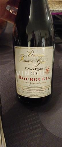 Loiren laakso Bourgueil Domaine Françoise Greusard Vieilles Vignes 2018