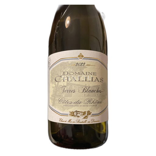 Thung lũng Rhône Côtes-du-rhône Domaine Challias Terres Blanches 2022