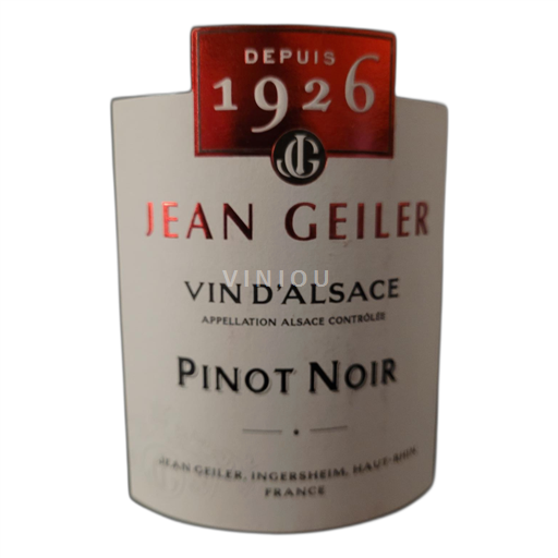 Alsace Pinot noir Jean Geiler Pinot Noir 2020