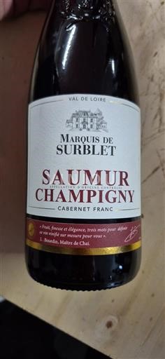 Loire-dalen Saumur-Champigny Marquis de Surblet 2018