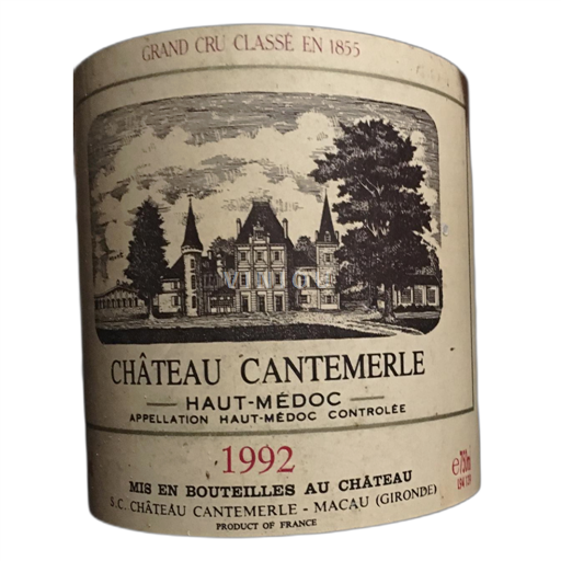 Bordeaux Haut-Médoc Chateau Cantemerle 1992