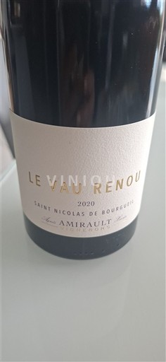 Údolí Loiry Saint-Nicolas-De-Bourgueil Amirault Le Vau Renou 2020