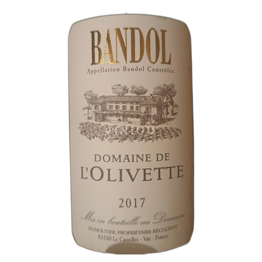 Provence Bandol Domaine de l'Olivette 2017