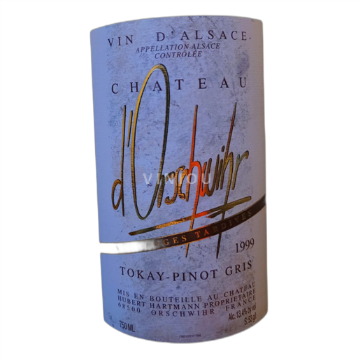 Alsace Pinot Grigio Château Orschwihr Tokay-Pinot Gris 1999