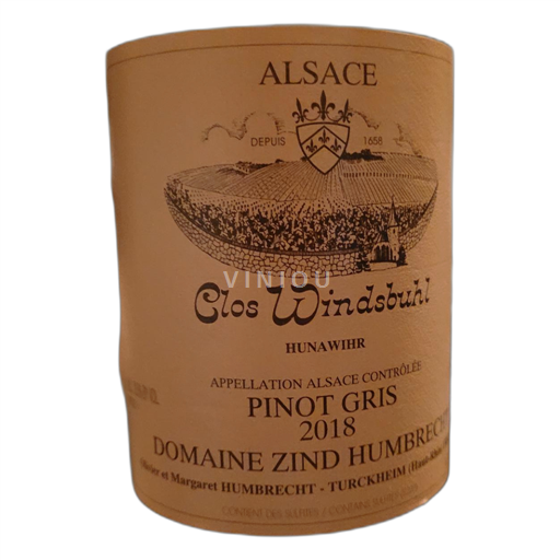 Alsace Pinot xám Domaine Zind Humbrecht Clos Windsbuhl 2018