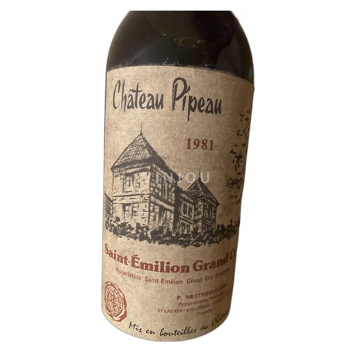 Bordeaux Saint-Émilion Grand Cru Chateau Pipeau 1981