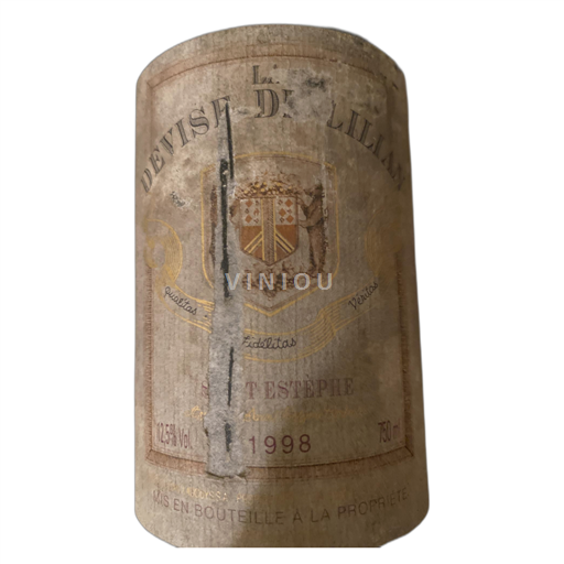 Bordeaux Saint-Estèphe Devise de Lilian 1998