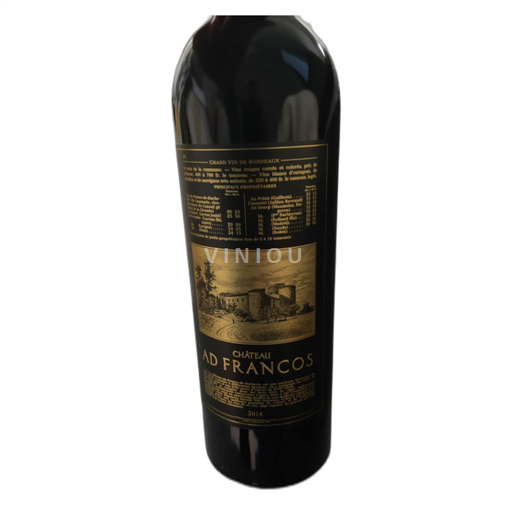 Bordeaux Không được chỉ định Château Ad Francos 2014