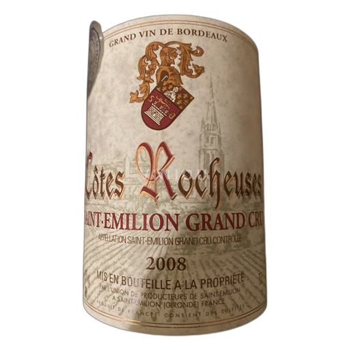 Burdeos Saint-Émilion Gran Cru Côtes Rocheuses 2008