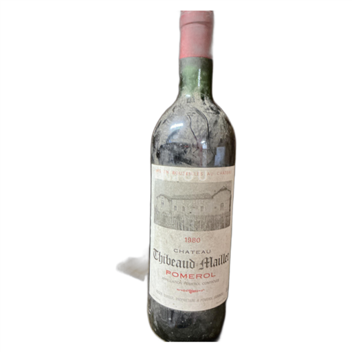Rượu vang Rouge sec Château Thibeaud-Maillet 1980 Pháp Bordeaux Pomerol AOC
