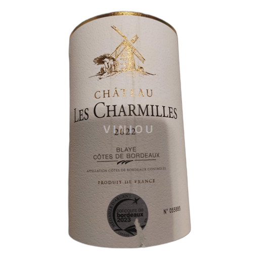 Burdeos Blaye-Côtes de Burdeos Château Les Charmilles 2022 2022
