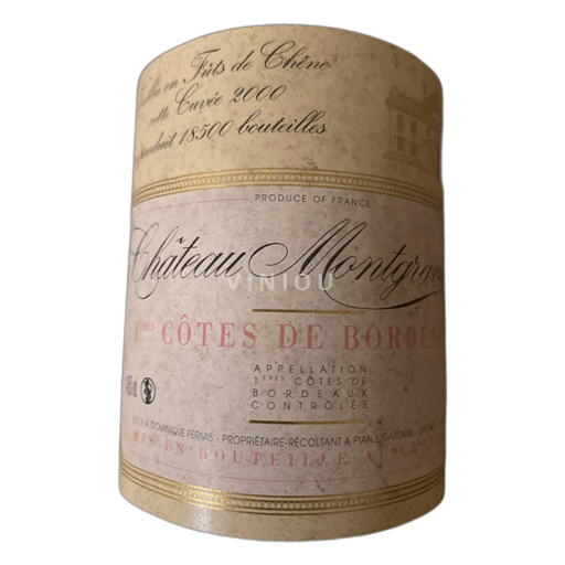 Bordeaux Côtes-de-Bordeaux Château Montgravier 2000