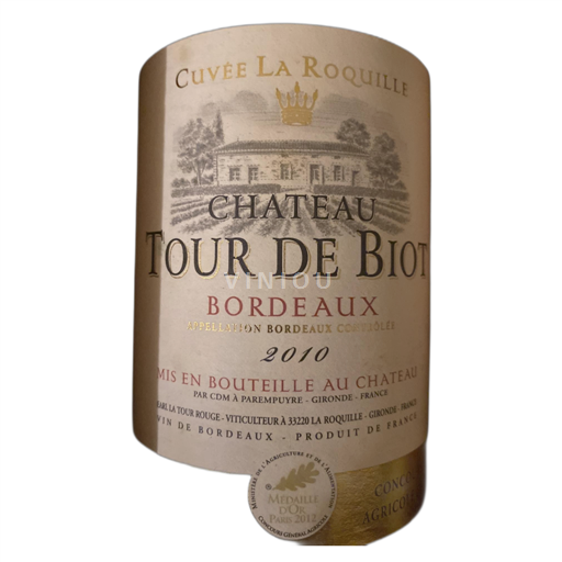 Bordeaux Château Tour de Biot La Roquille 2010