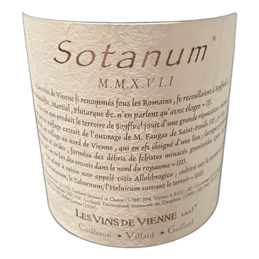 Alpi e Paesi Rodaniani Comté Rodano Sotanum 2017