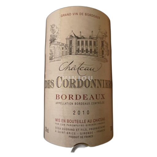 Burdeos Bordeaux Château des Cordonnier 2010