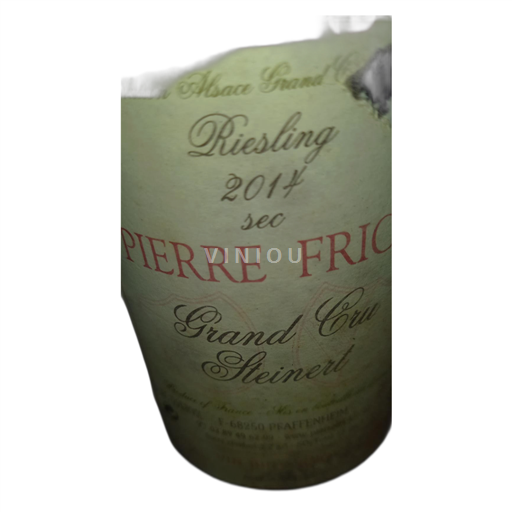 Alsace Alsace Grand Cru Domaine Pierre Frick Steinert 2014