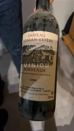 Bordeaux Château Monsan-Estébe 1998