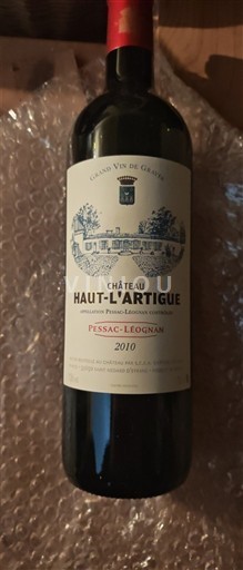 Bordo Pessac-Léonjan Château Haut L'Artigue 2010