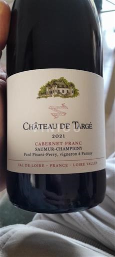 Vallée de la Loire Saumur-champigny Château Targé 2021