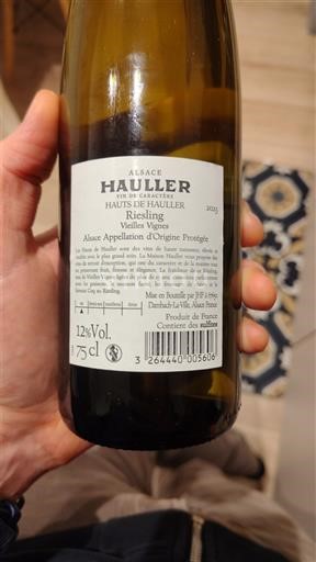 Alsace Hauller Hauts de Hauller Vieilles Vignes 2023