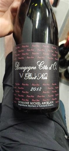 Bourgogne Bourgogne Côte d'Or Domaine Michel Arcelain Pinot noir 2018