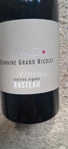 Rhône Valley Rasteau Domaine Grand Nicolet Vieilles Vignes 2019