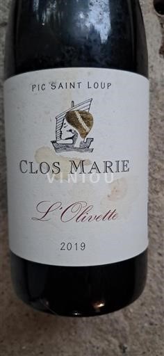 Languedoc Pic-saint-loup Clos Marie L'Olivette 2019