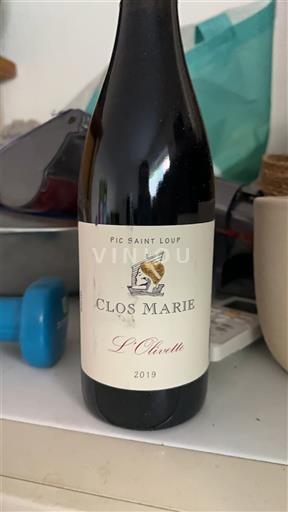 Langvedok Pic-saint-loup Clos Marie L'Olivette 2019