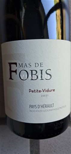 Languedoc Ikke specificeret Mas de Fobis Petite-Vidure 2021