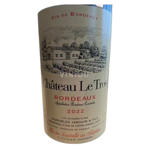 Bordeaux Château Le Tros 2022