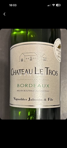 Bordeaux Château Le Tros 2022