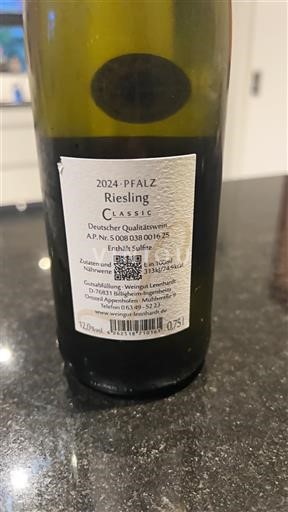 Mittelrhein Weingut Leonard Riesling Classic Gutswein 2024