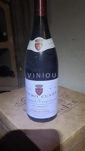 Burgundi Pernand-vergelesses Charles de Vallière En Caradeux Ei vuosikertaa