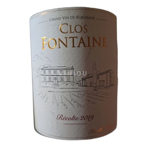 Bordeaux Clos Fontaine 2019