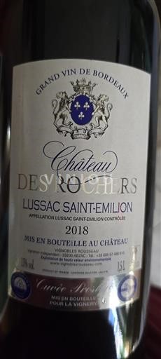 Bordeaux Lussac-Saint-Émilion Domaine Des Rochers Prestige 2018